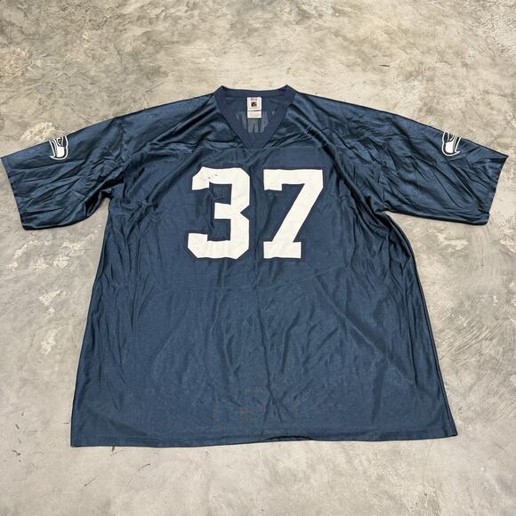 Seattle Seahawks Shaun Alexander #37 Jersey Size 2XL Teal NFL Players 7042A - Picture 1 of 6